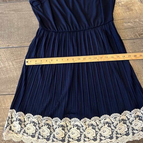 ModCloth Yellow Star Personal Essayist Dress Navy Size XL - Picture 7 of 9